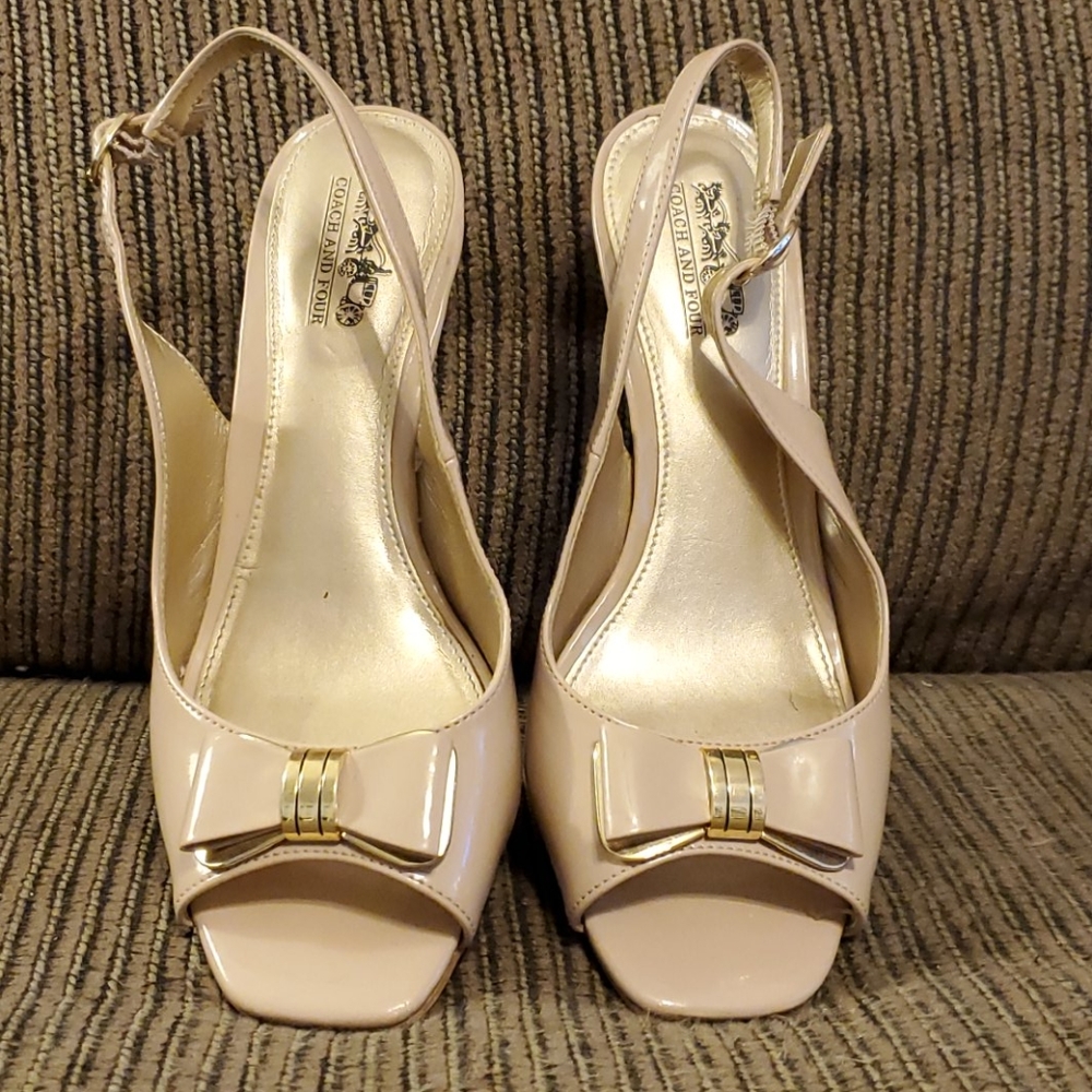 Coach and Four slingback shoes